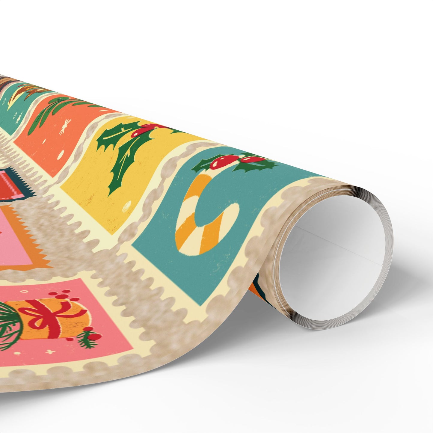 Vintage Stamps Wrapping Paper