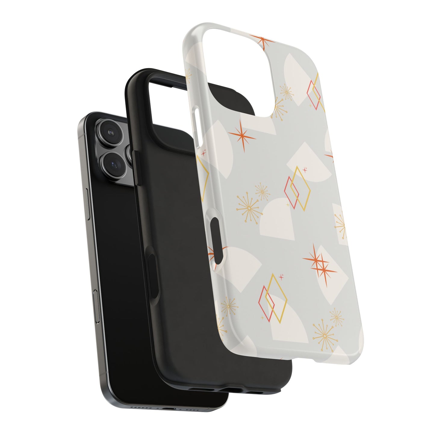 Mid Century Powder Blue Phone Case
