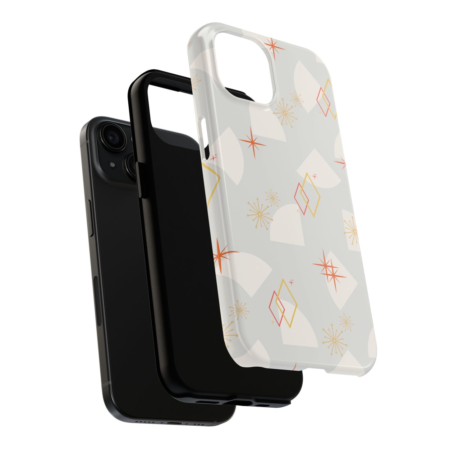 Mid Century Powder Blue Phone Case