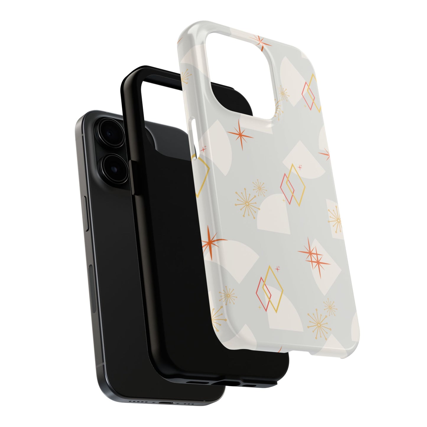 Mid Century Powder Blue Phone Case
