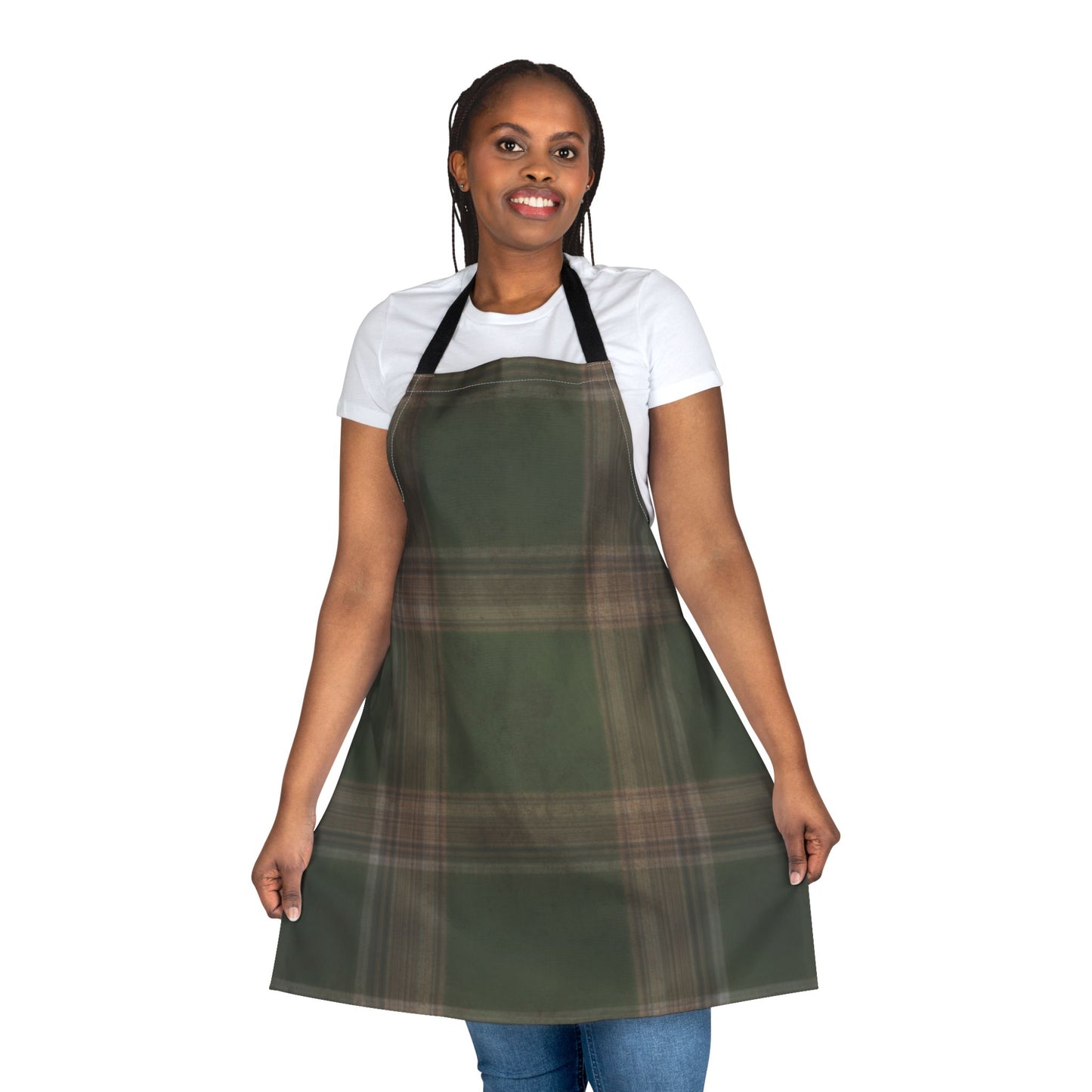 Mossy Plaid Apron