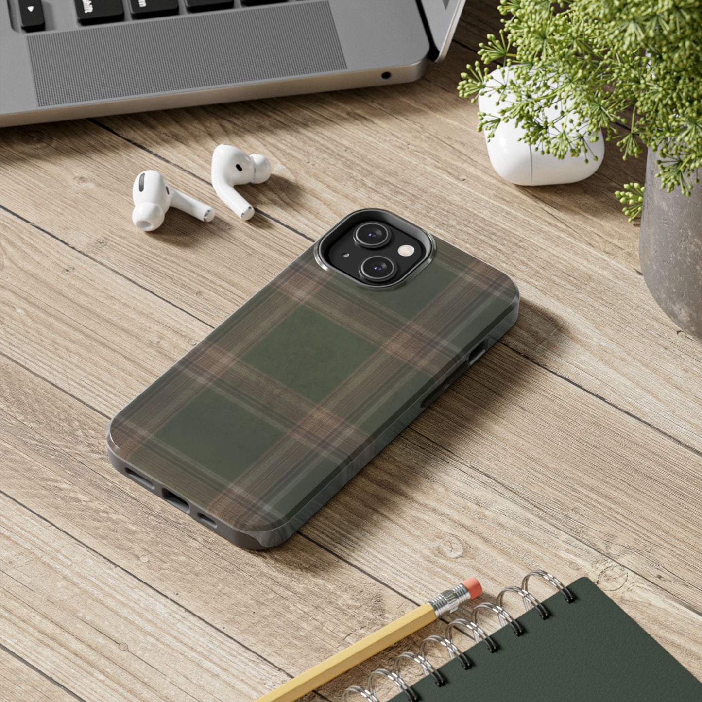 Mossy Plaid Phone Case
