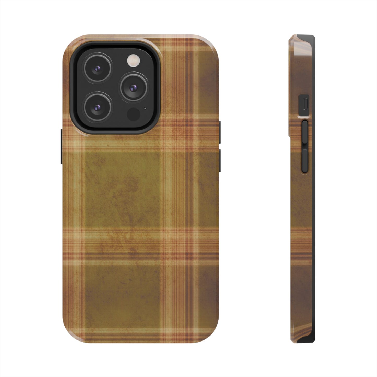 Amber Plaid Phone Case