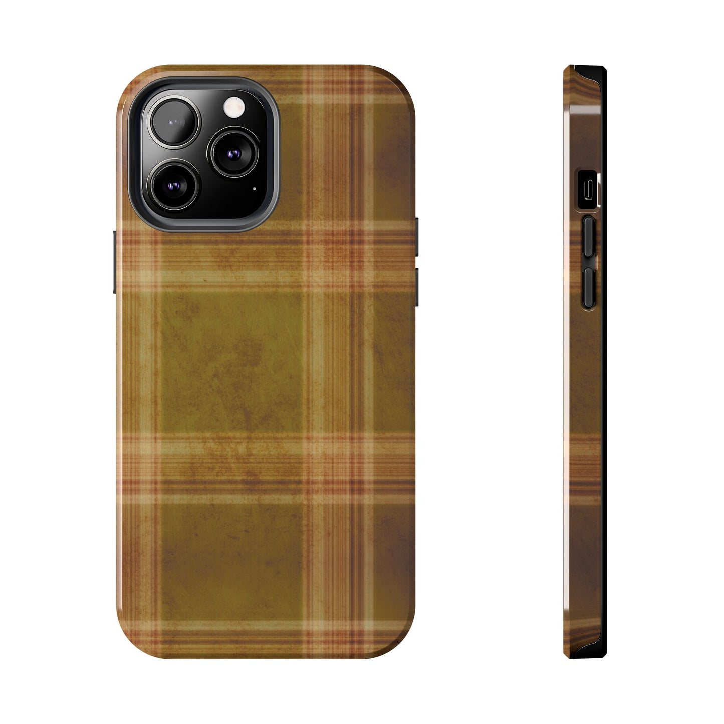 Amber Plaid Phone Case