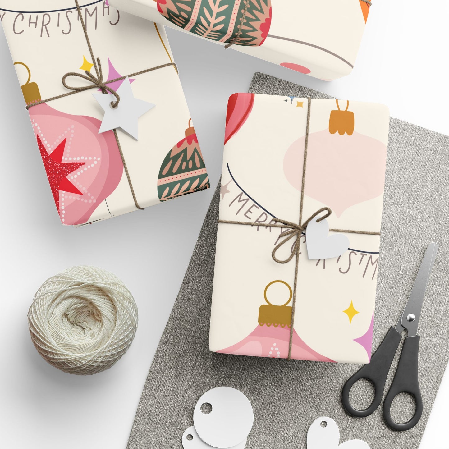 Mid Century Ornament Wrapping Paper