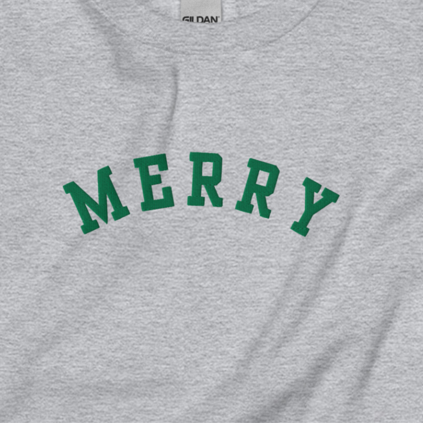 Merry Embroidered Sweatshirt (Unisex)
