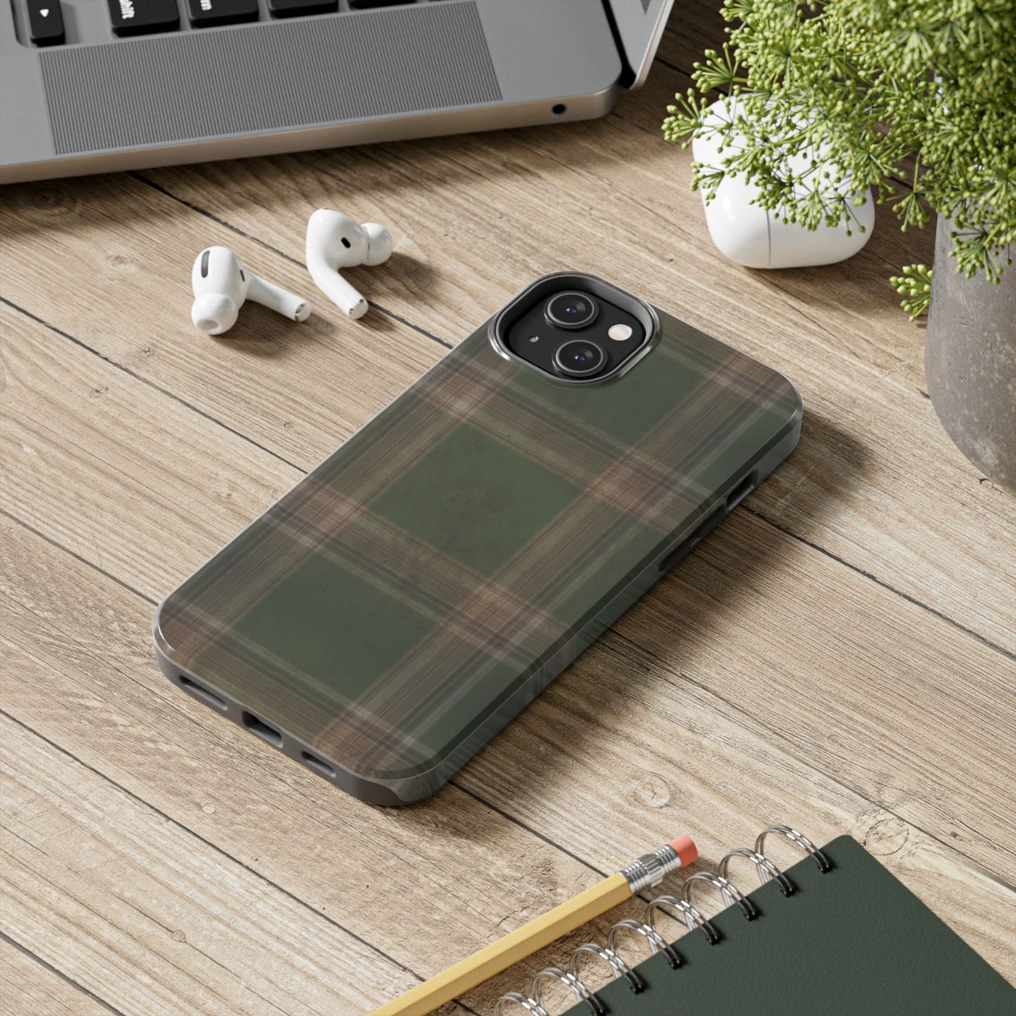 Mossy Plaid Phone Case