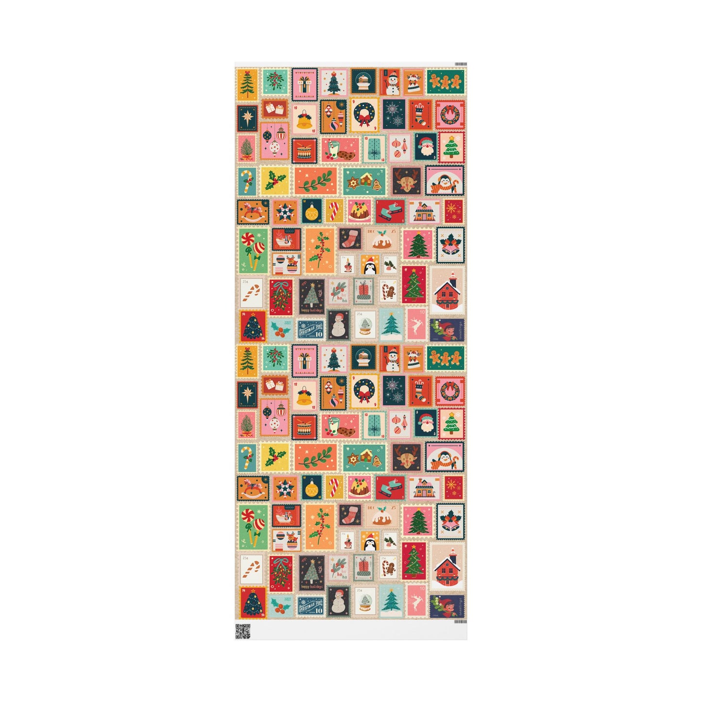 Vintage Stamps Wrapping Paper
