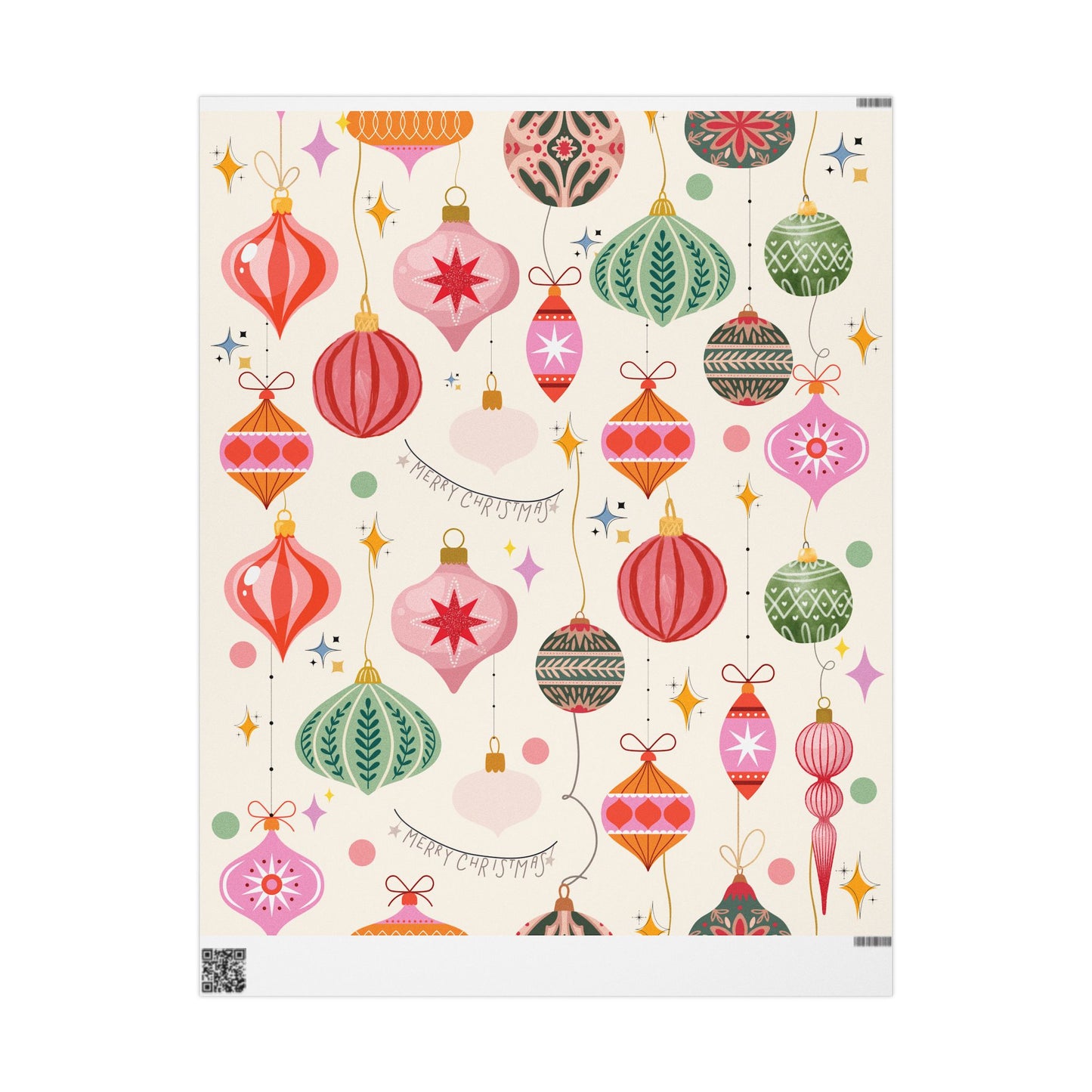 Mid Century Ornament Wrapping Paper