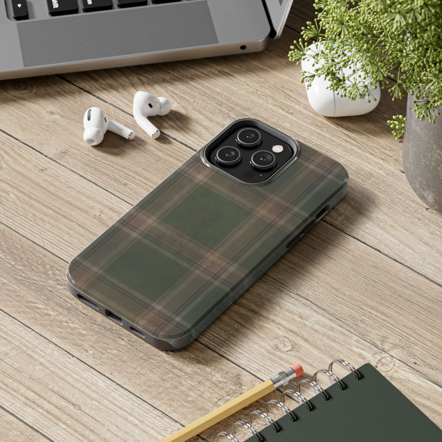 Mossy Plaid Phone Case