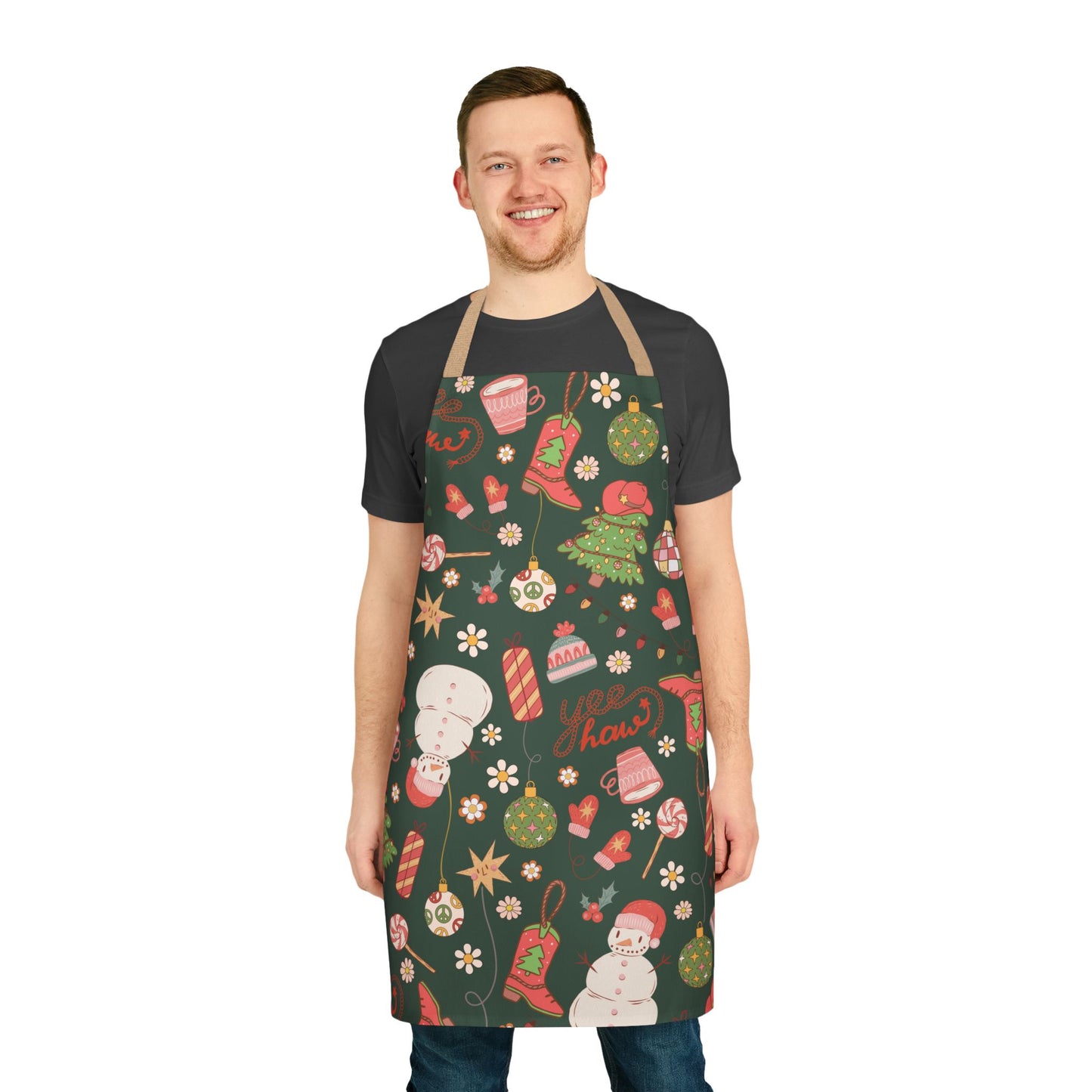 Yee Haw Snowman Apron