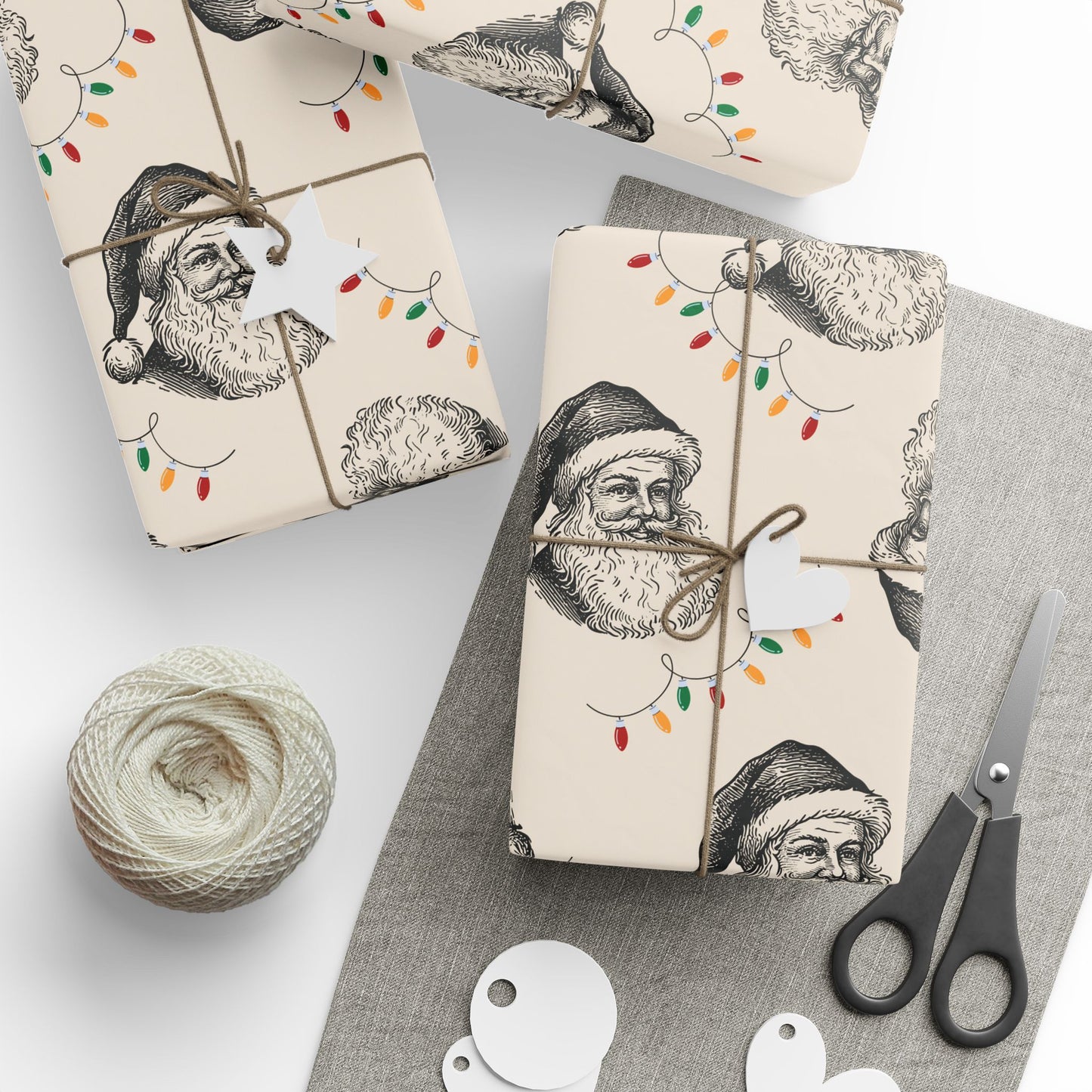 Vintage Santa Wrapping Paper