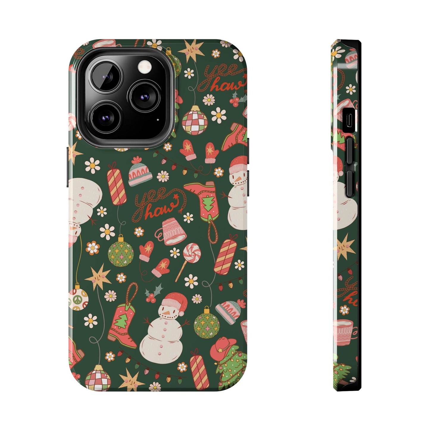 Yee Haw Snowman Phone Case