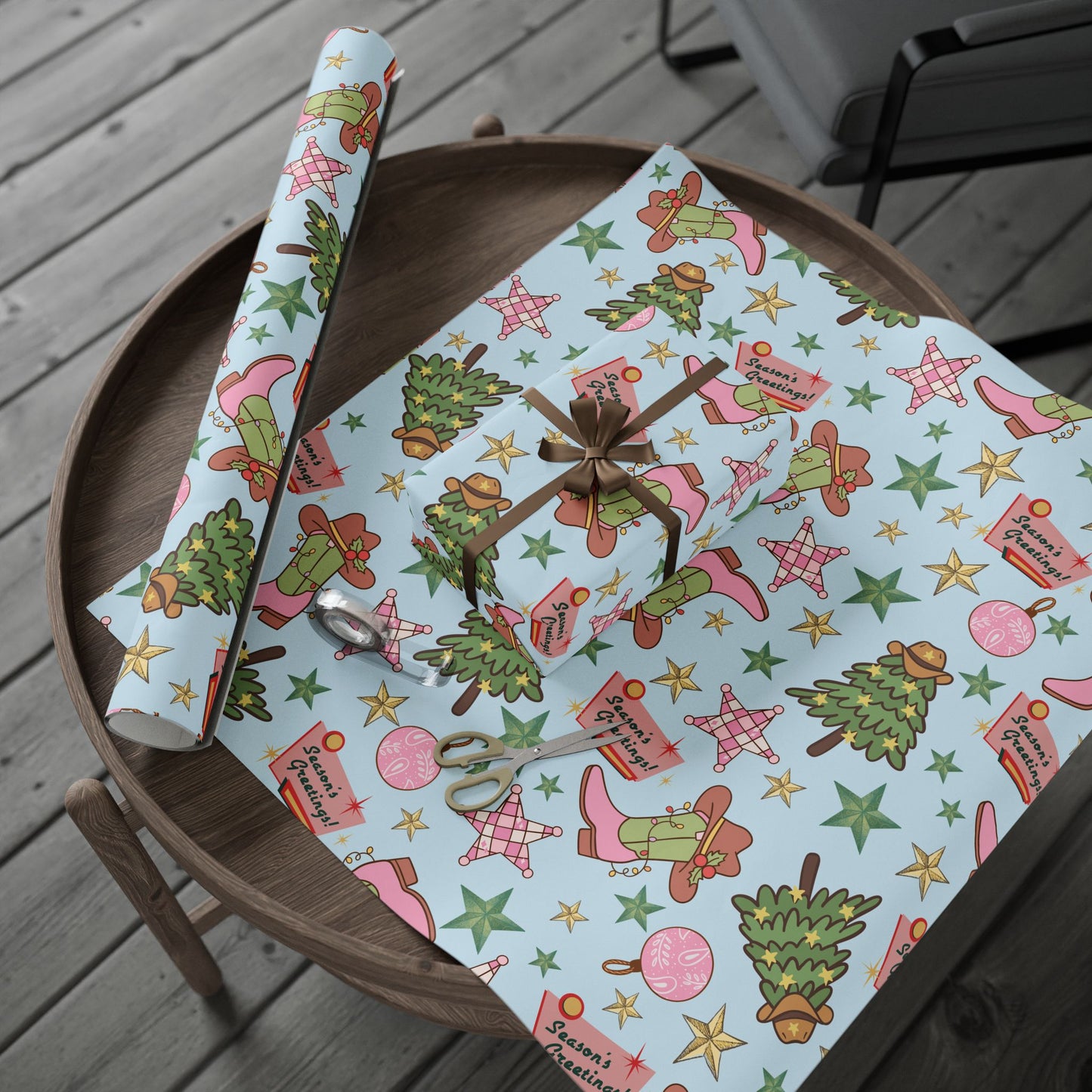 Season's Greetings Wrapping Paper