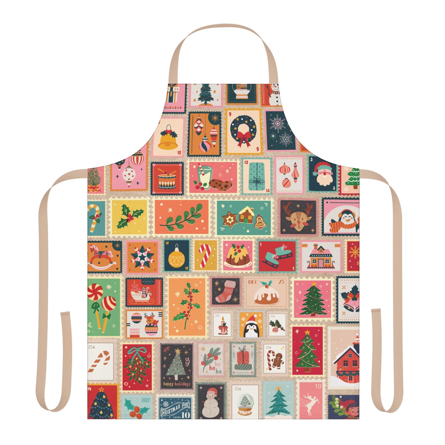 Vintage Stamps Apron
