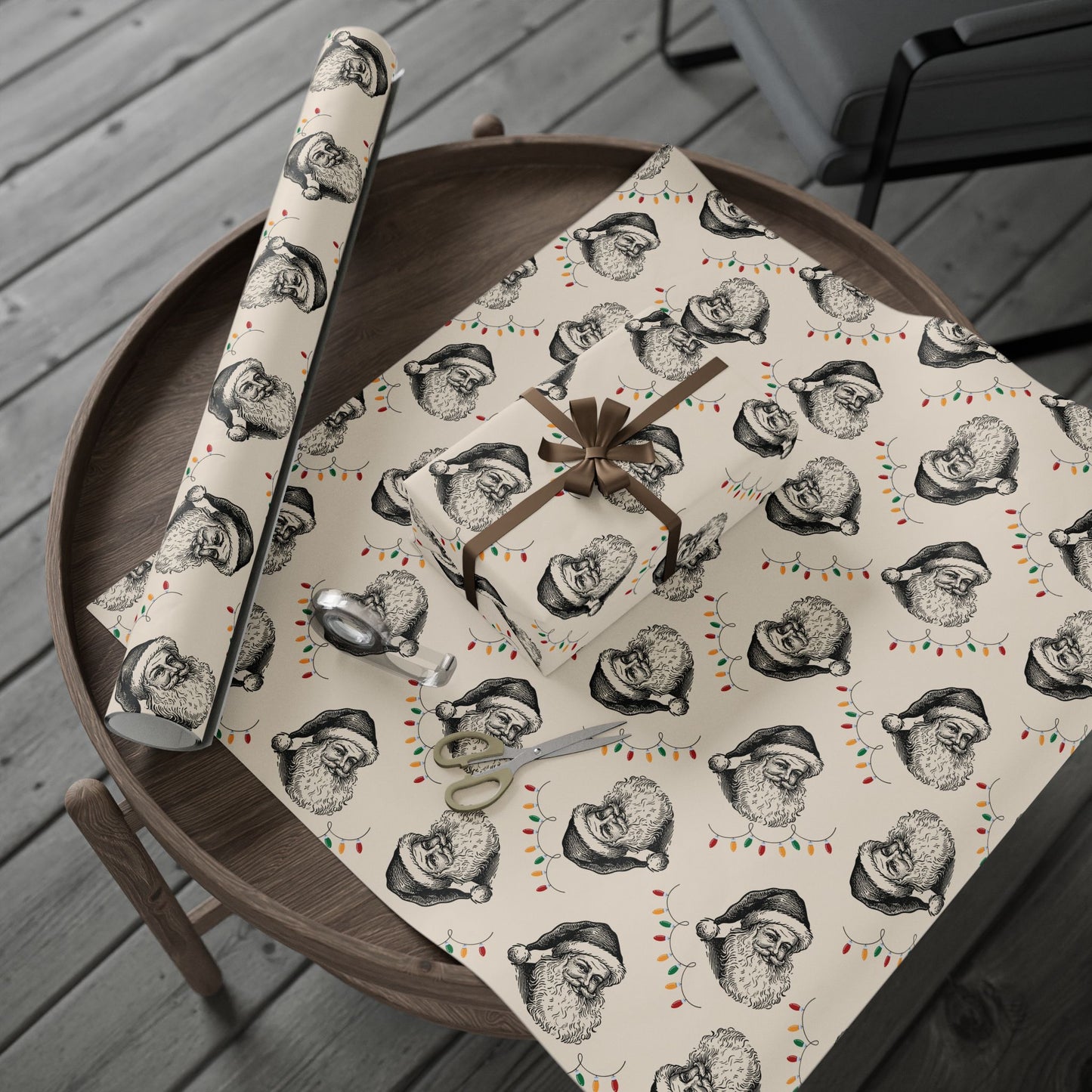 Vintage Santa Wrapping Paper