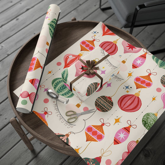 Mid Century Ornament Wrapping Paper