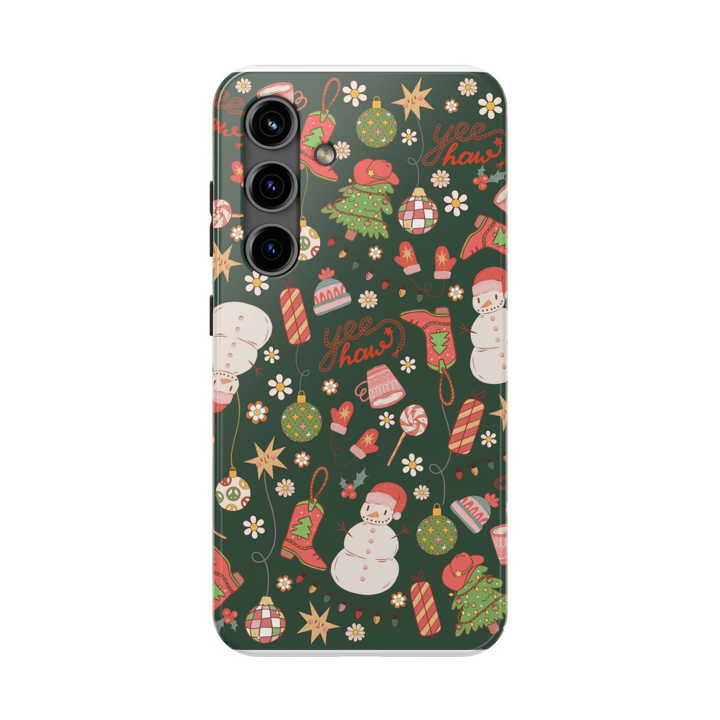 Yee Haw Snowman Phone Case