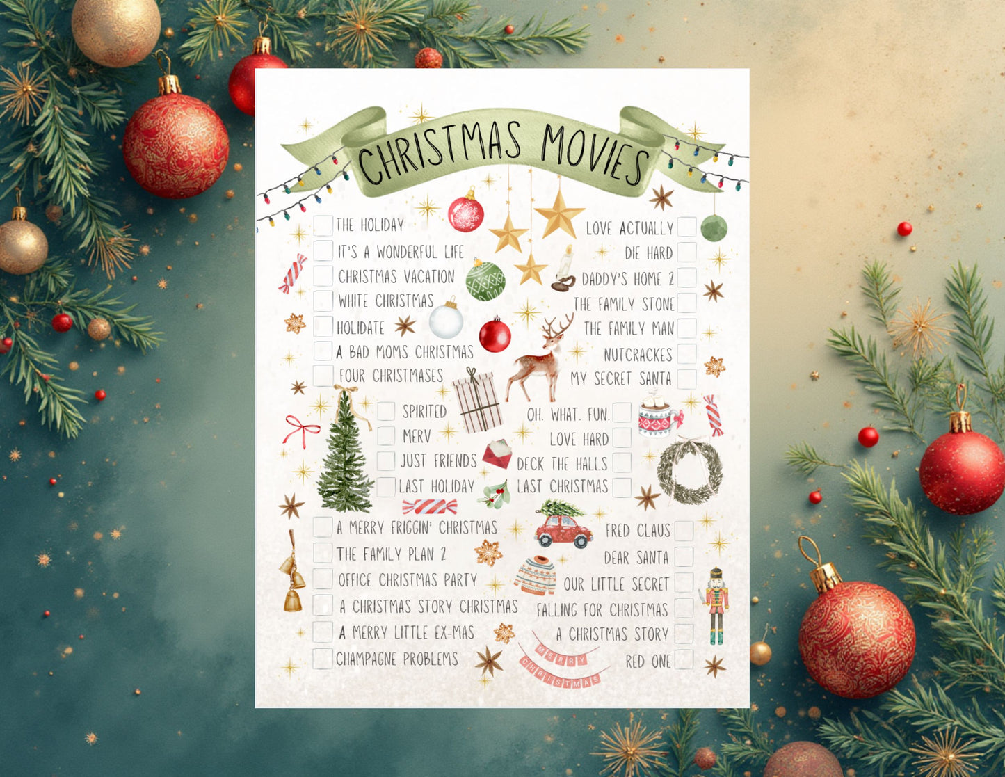 Christmas Movies List (Adult-Download)