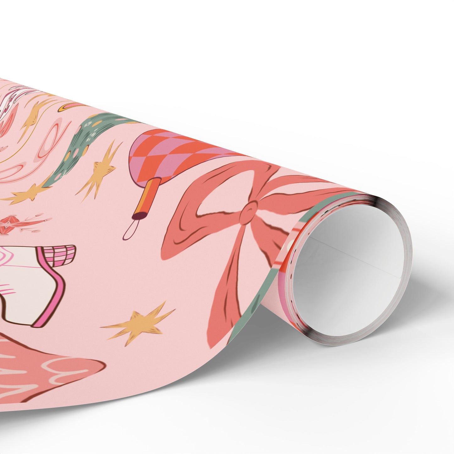 Pink Howdy Wrapping Paper