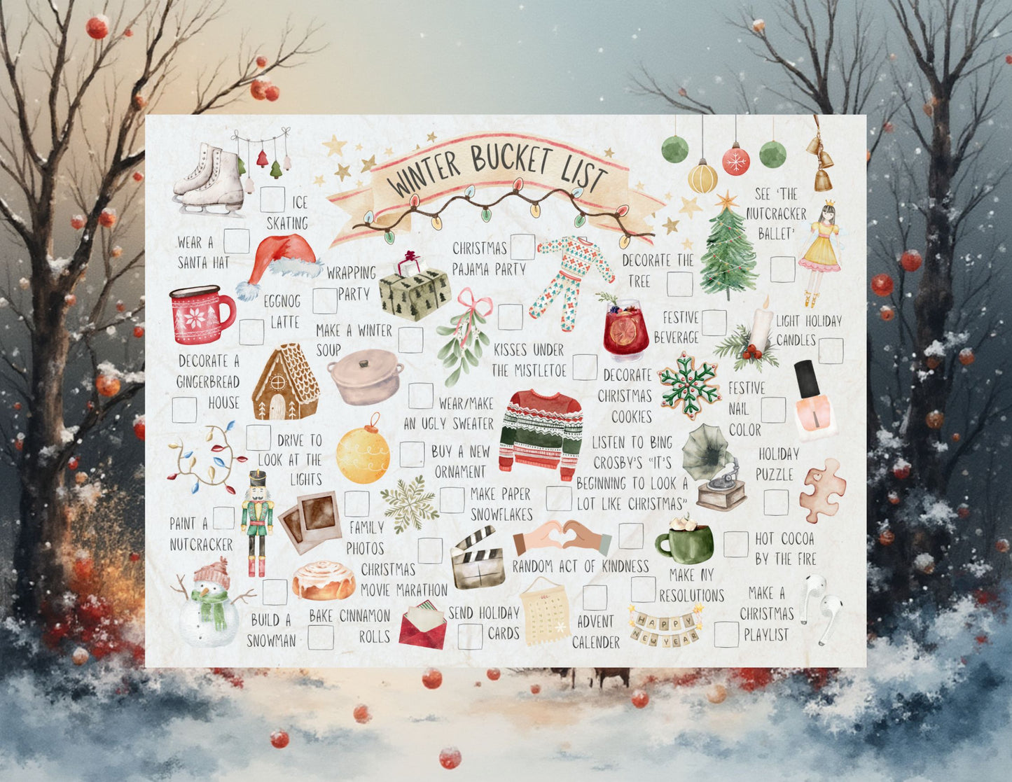 Winter Bucket List (Download)