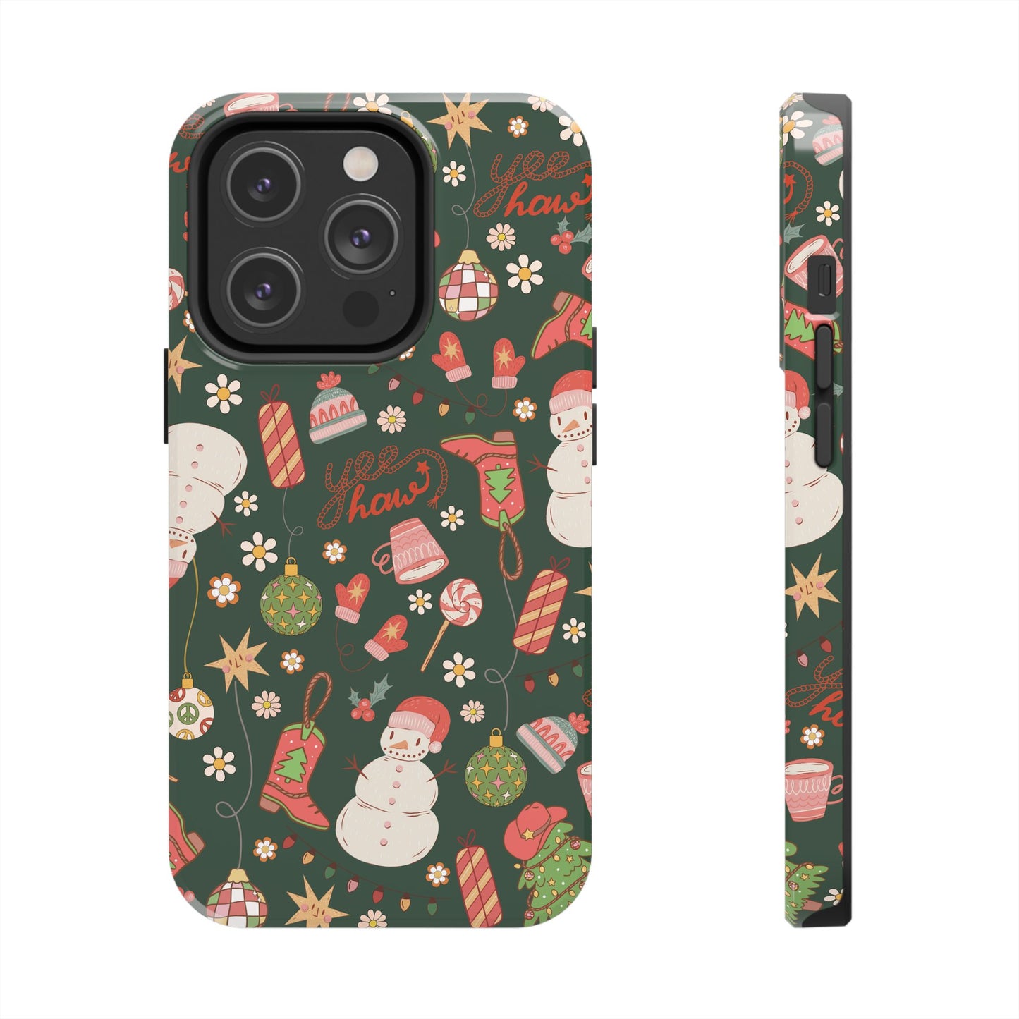 Yee Haw Snowman Phone Case