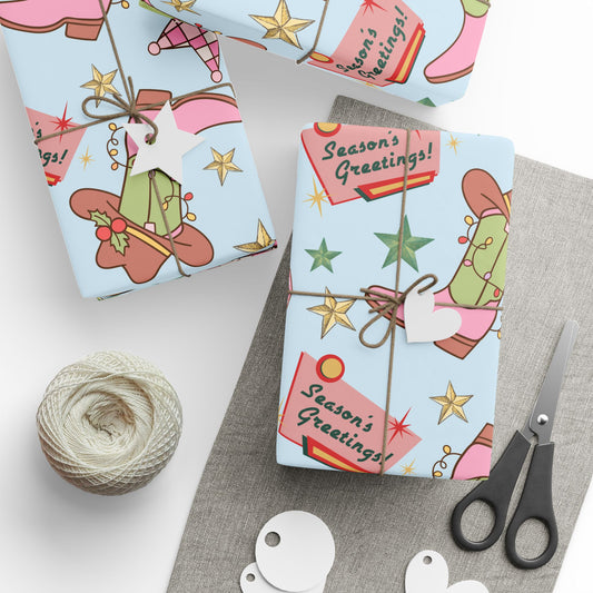 Season's Greetings Wrapping Paper