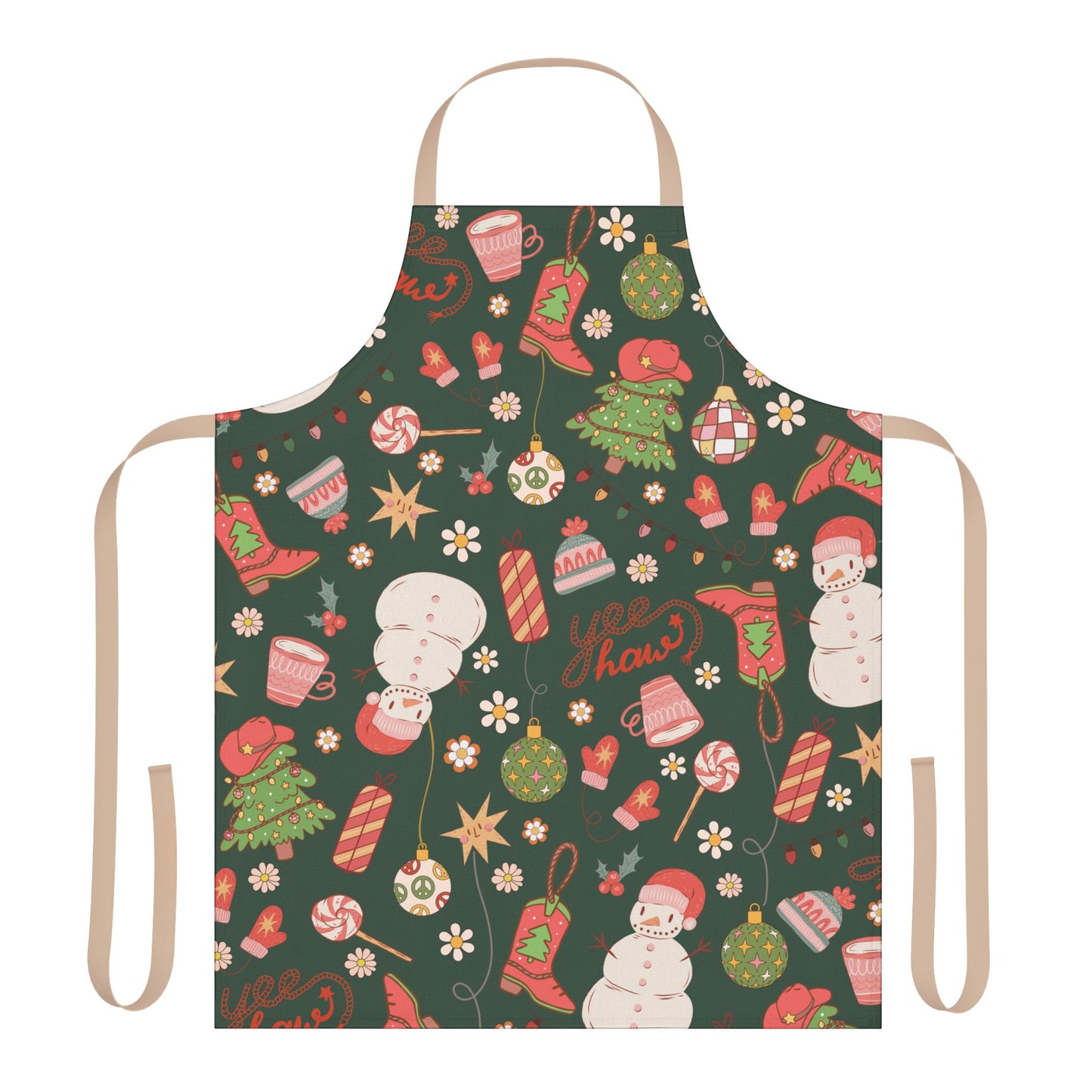Yee Haw Snowman Apron