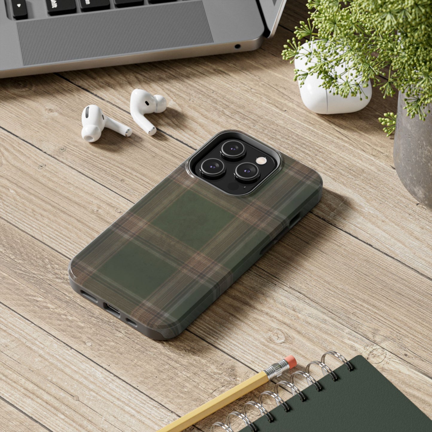 Mossy Plaid Phone Case