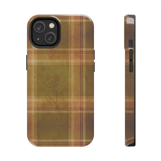 Amber Plaid Phone Case