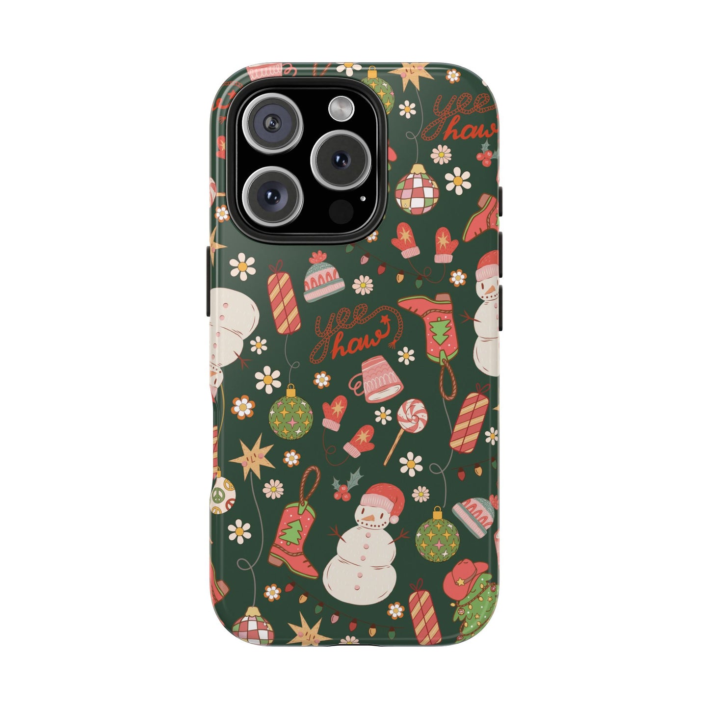 Yee Haw Snowman Phone Case