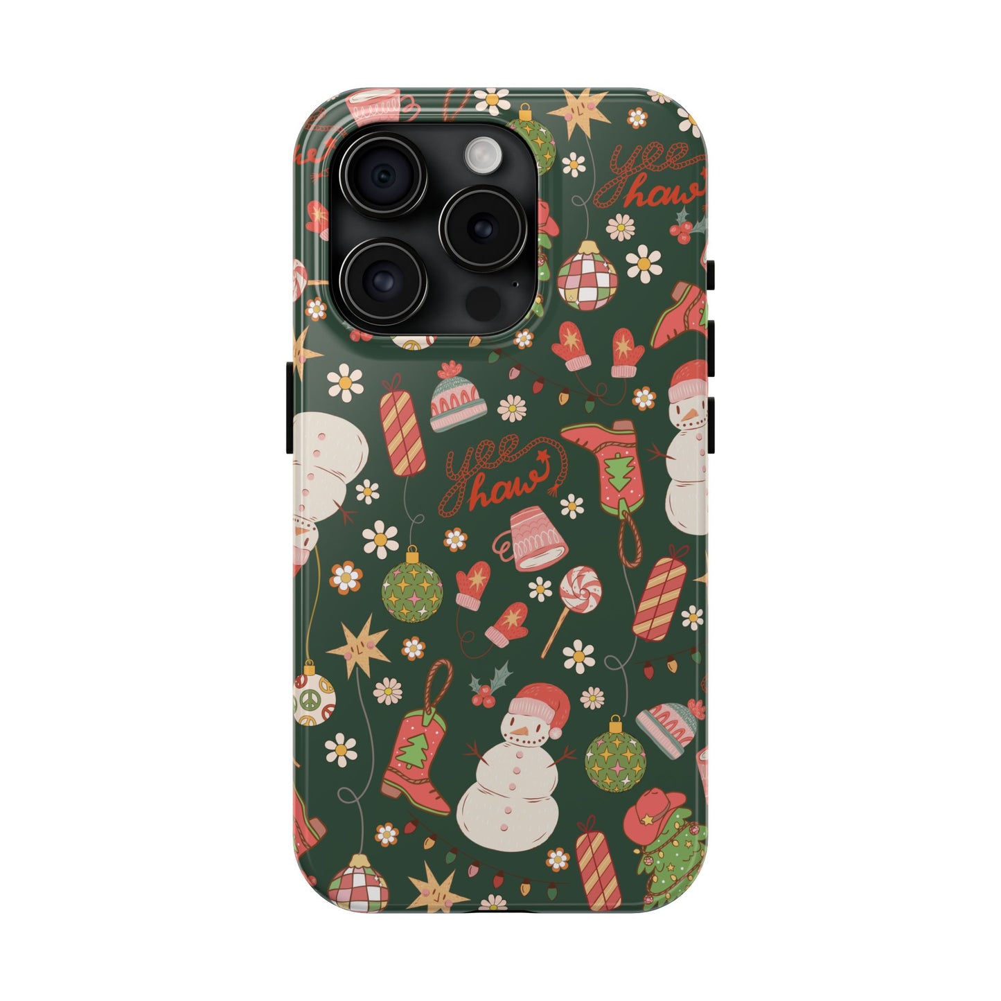 Yee Haw Snowman Phone Case
