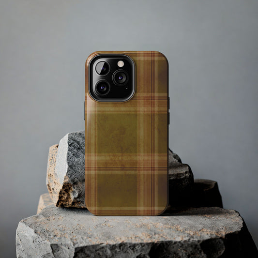 Amber Plaid Phone Case