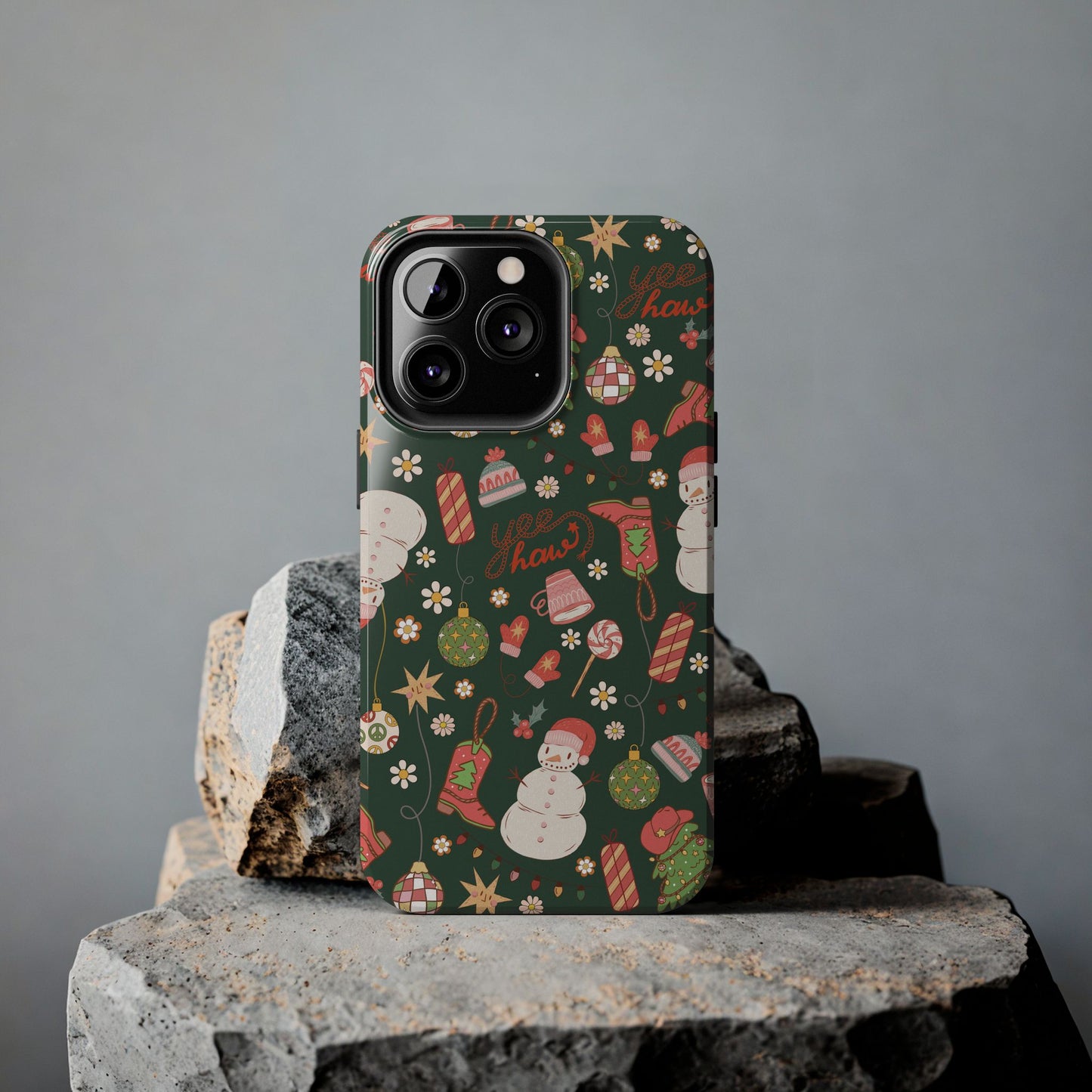 Yee Haw Snowman Phone Case