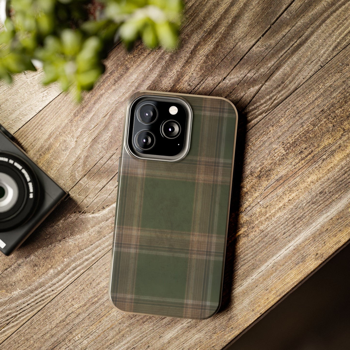 Mossy Plaid Phone Case