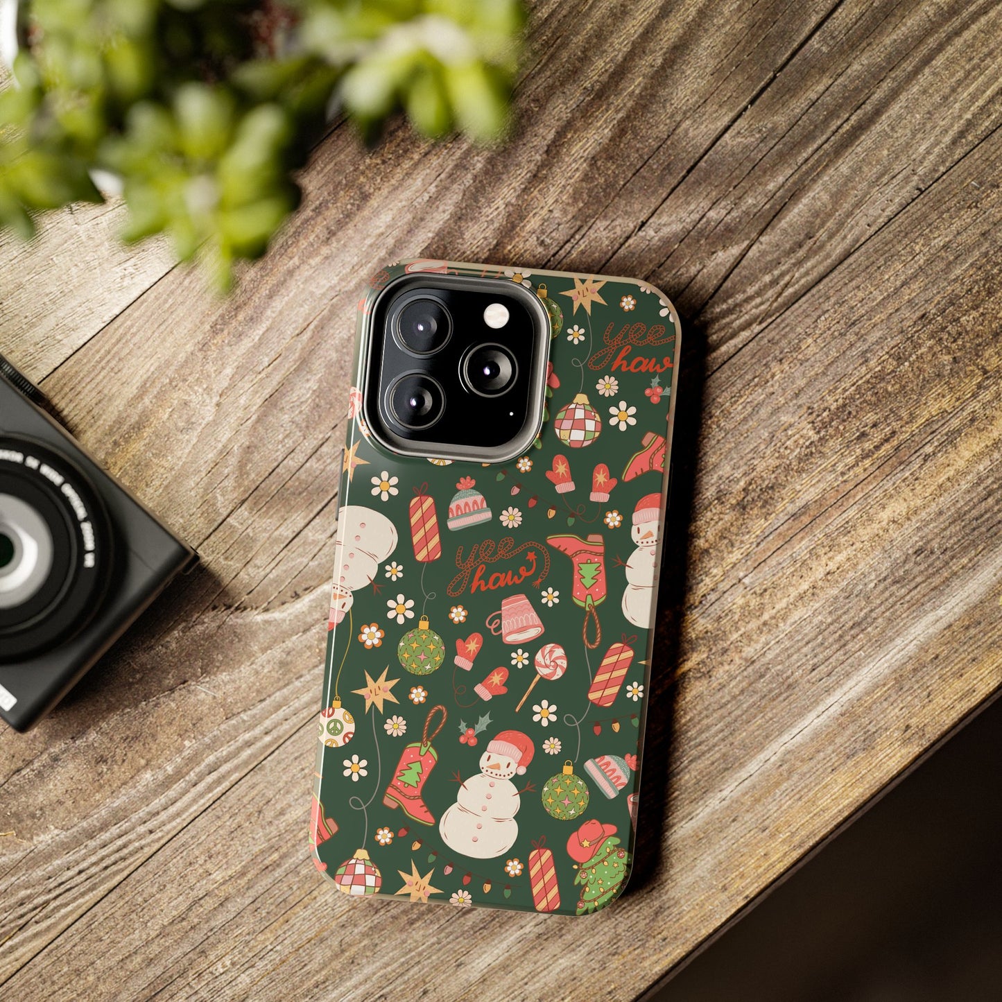 Yee Haw Snowman Phone Case