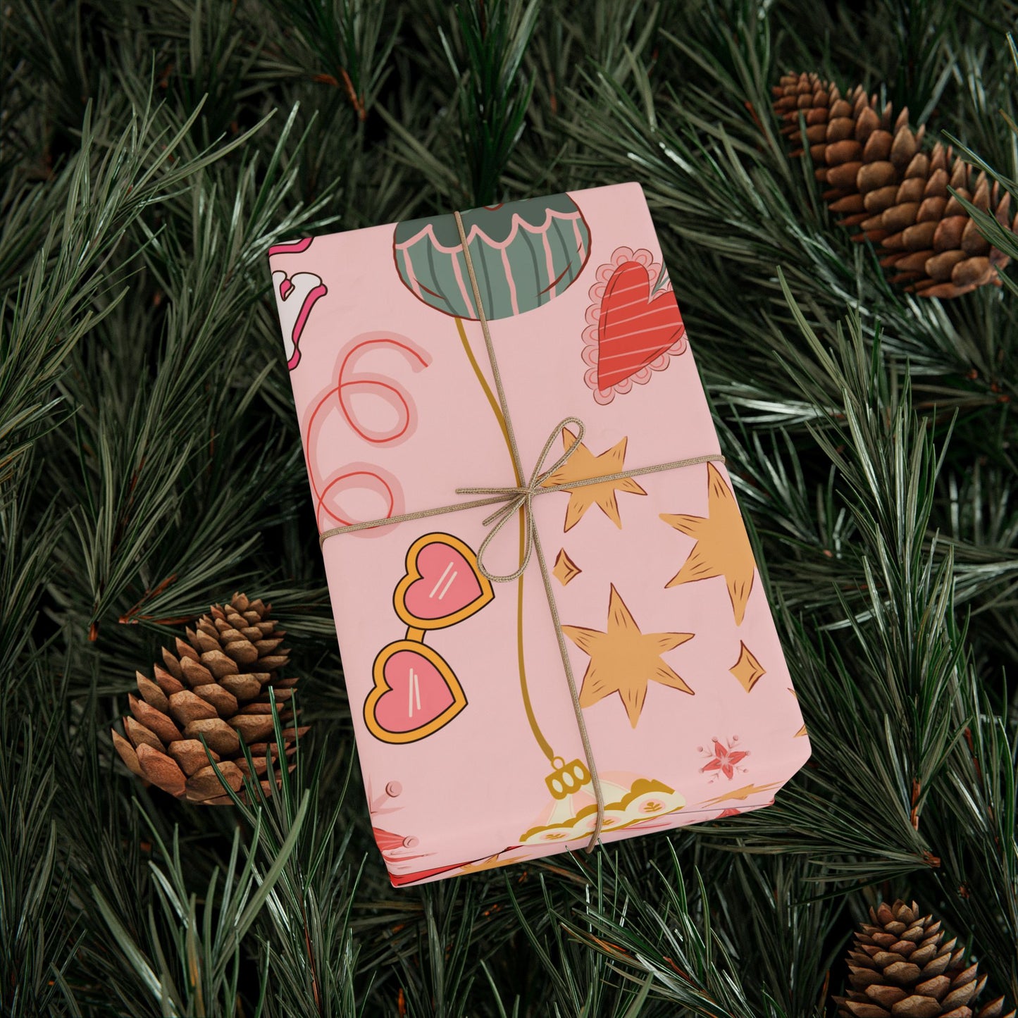 Pink Howdy Wrapping Paper