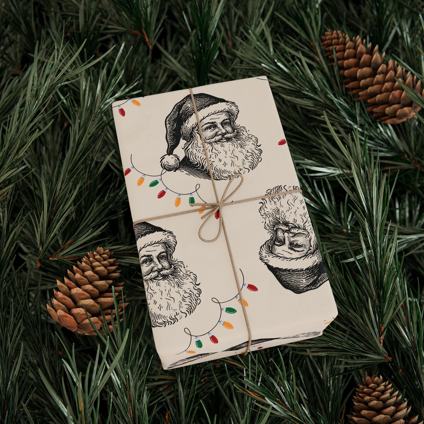 Vintage Santa Wrapping Paper