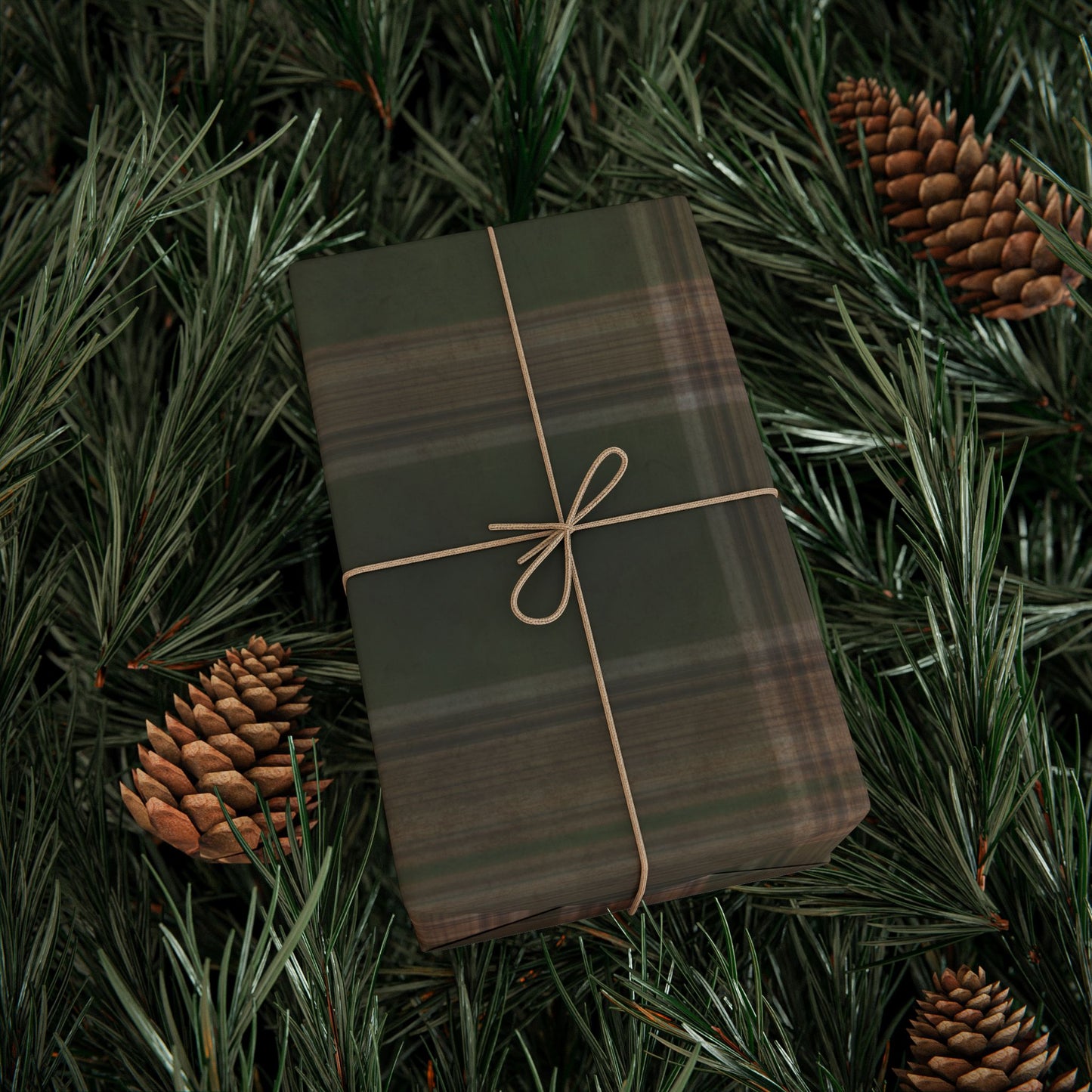 Mossy Plaid Wrapping Paper