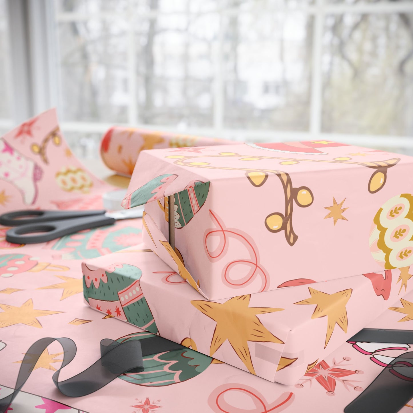 Pink Howdy Wrapping Paper