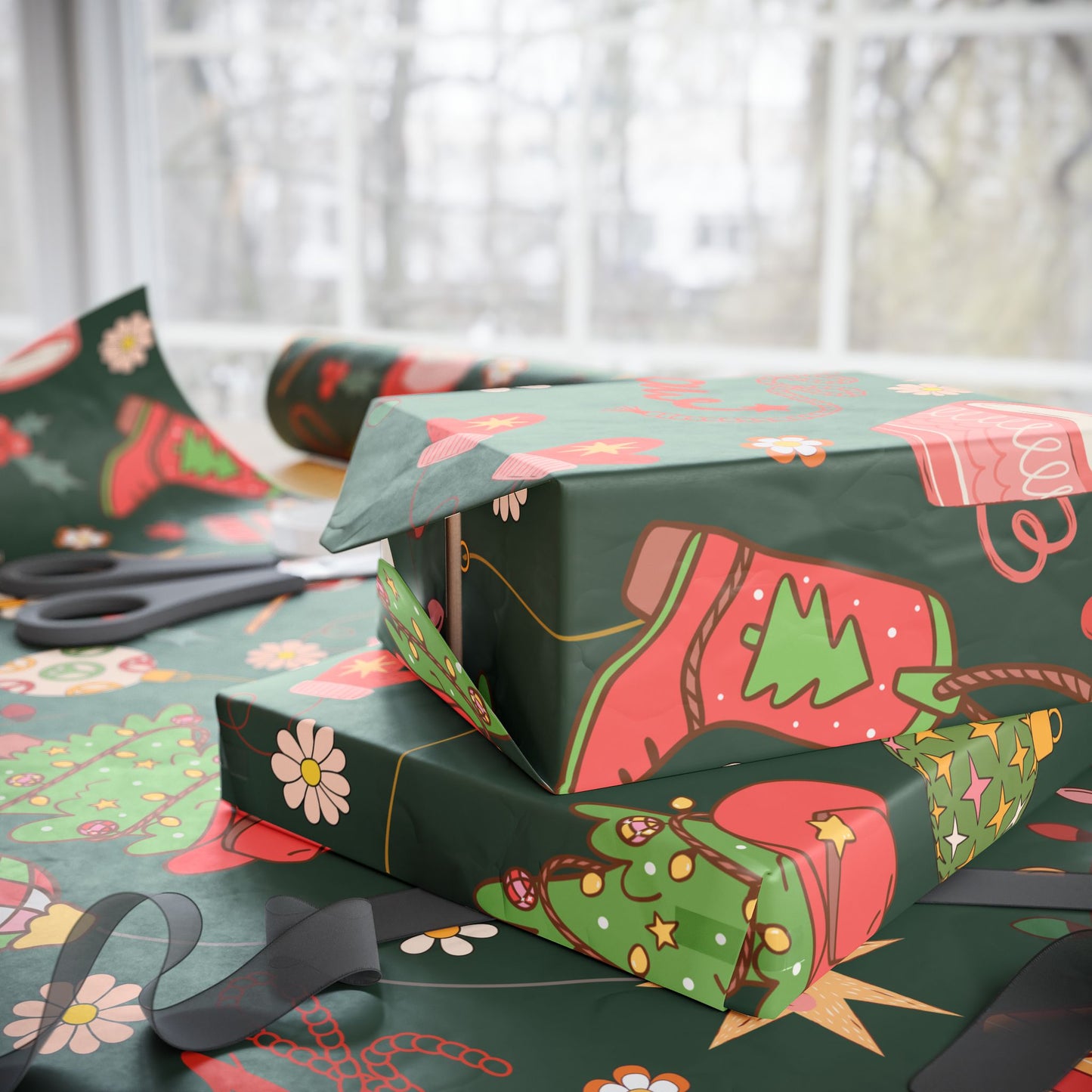 Yee Haw Snowman Wrapping Paper
