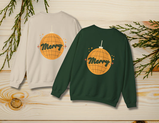 Retro Merry Sweatshirt (Unisex)