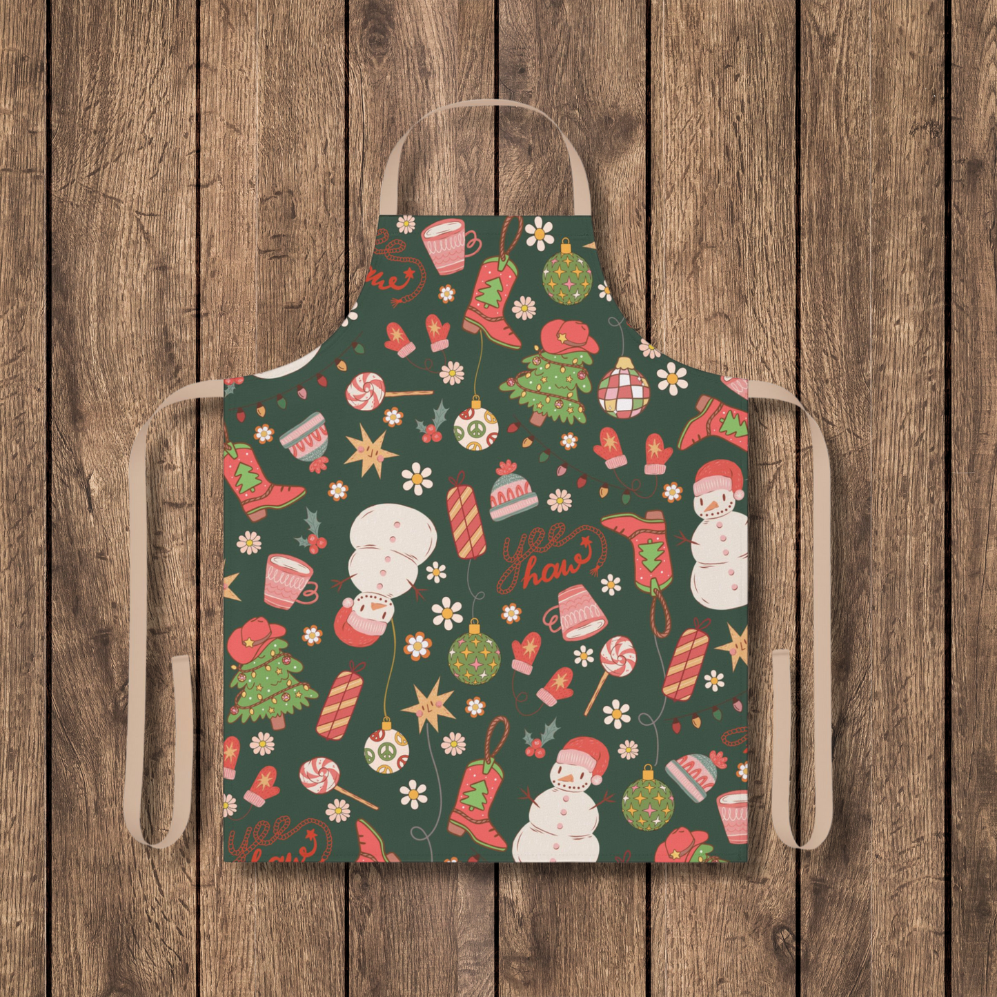 Yee Haw Snowman Apron