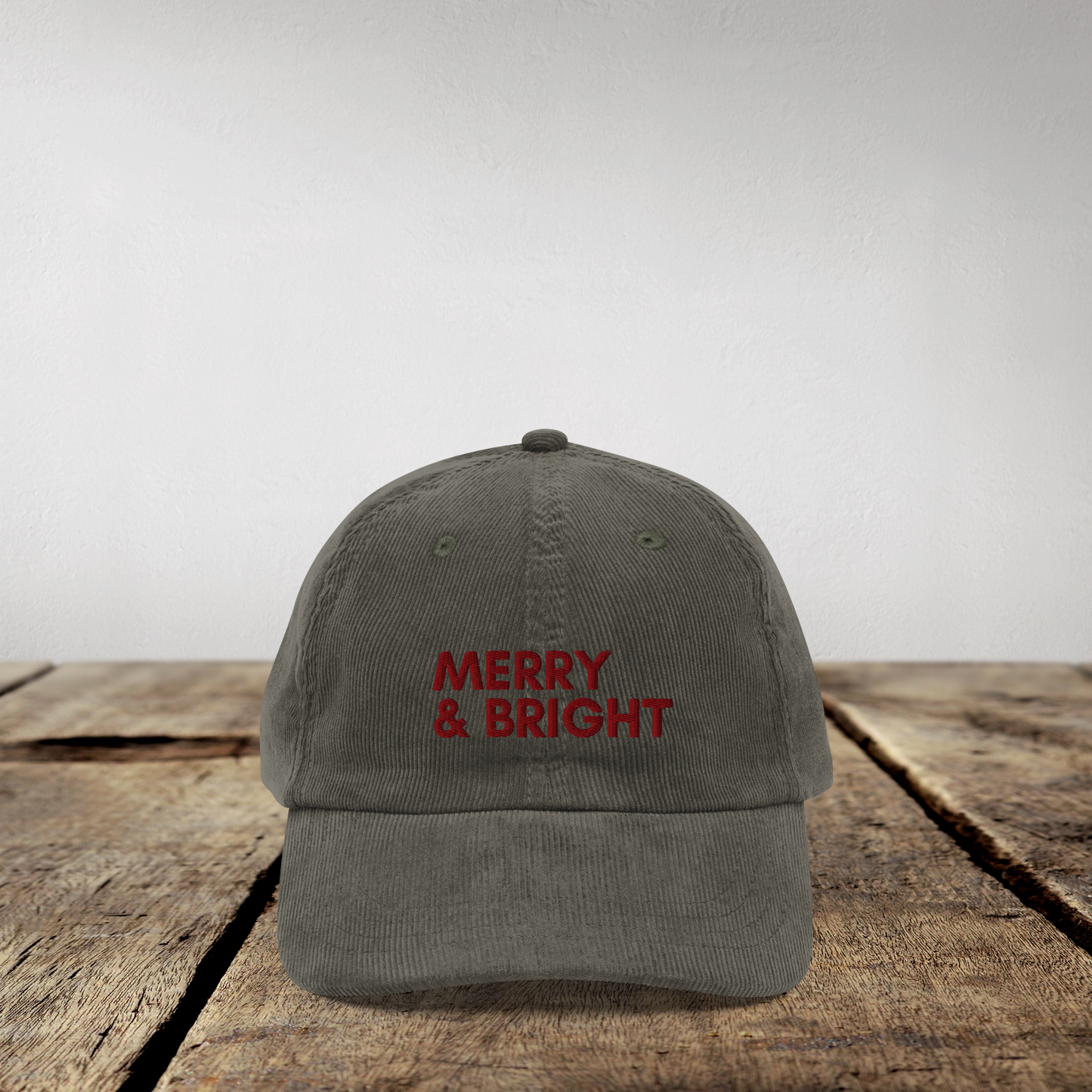 Merry & Bright Embroidered Hat