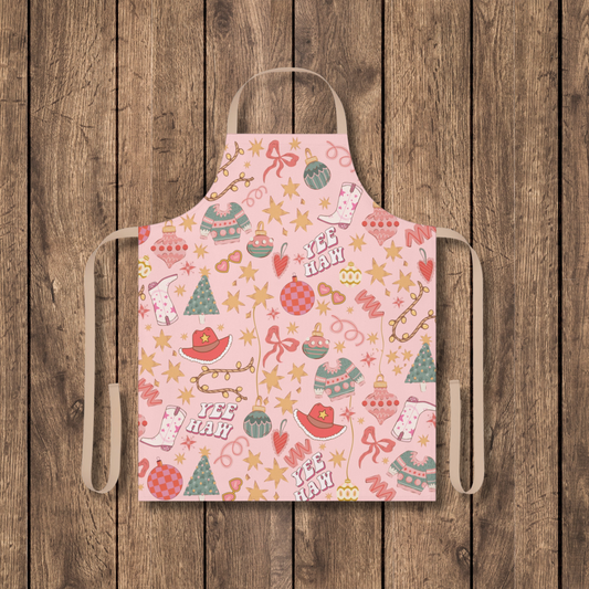 Pink Howdy Apron